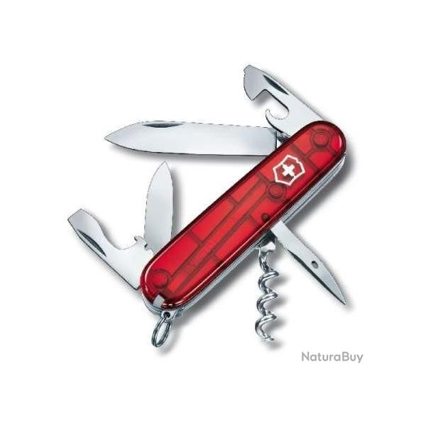 COUTEAU VICTORINOX SPARTAN ROUGE TRANSLUCIDE 1.3603.T