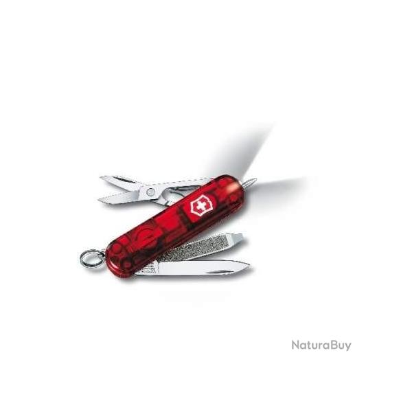 COUTEAU VICTORINOX SIGNATURE LITE ROUGE TRANSLUCIDE 6226.T
