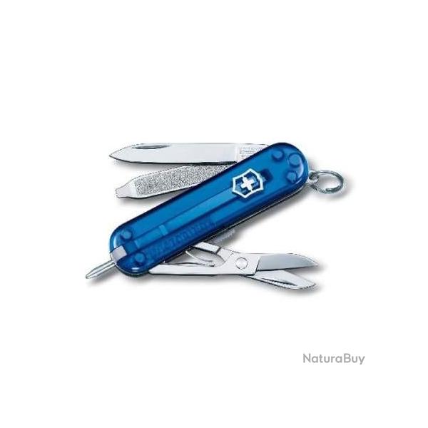 COUTEAU VICTORINOX SIGNATURE BLUE TRANSLUCIDE 6225.T2