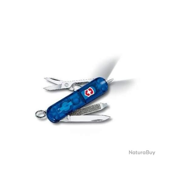 COUTEAU VICTORINOX SIGNATURE LITE BLUE TRANSLUCIDE 6226.T2