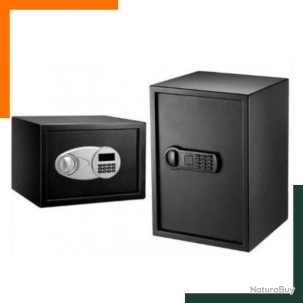 Combin� coffre fort + coffre  pour arme de poing - Noir -  Acier