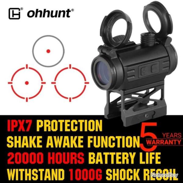 Ohhunt Viseur Point Rouge 1x20 2 MOA Paiement en 3 ou 4 fois - LIVRAISON GRATUITE !!!