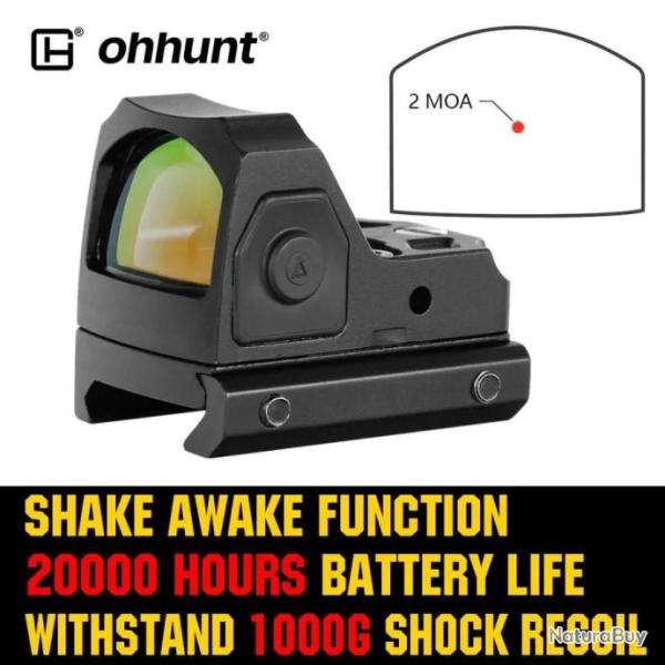 Ohhunt Viseur Point Rouge 2 MOA - LIVRAISON GRATUITE !!!