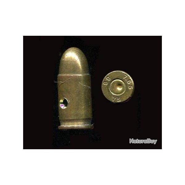 7.65 x 15 SR PRESSIN -  Tr�s rare cartouche du pistolet espagnol Pressin � 2 coups (voir photos)
