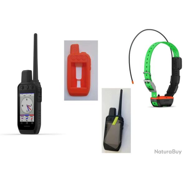 Garmin pack Alpha 300F avec 1 collier TT25F + topographie 1/25000 + verre tremp� + coque+ ACUFA