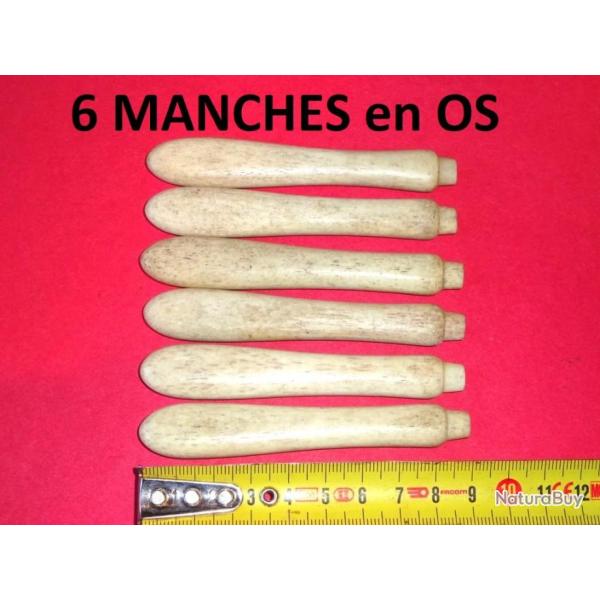 lot de 6 manches en OS pour cuill�res fourchettes couteaux - VENDU PAR JEPERCUTE (D24B60)