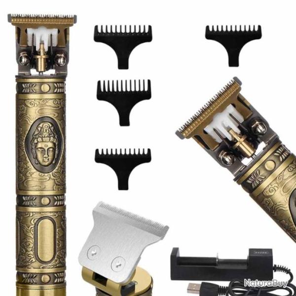 Tondeuse � Barbe et Cheveux YT10 + Sabot 1mm 2mm 3mm 4mm + Chargeur + Batterie