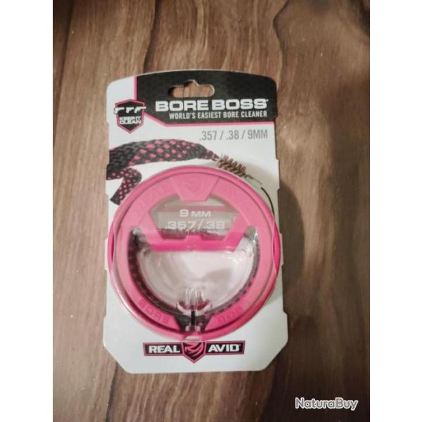 Bore snake "BORE BOSS" pour : 357 Magnum , 38 sp�cial , et 9 mm.