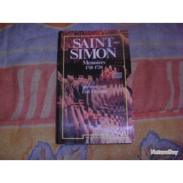 SAINT SIMON Memoires 1718-1720 present� par Erik Orsenna tome 15