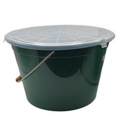 Kit Seau 25L +Couvercle + Cuvette 8L, Vert Green Plastilys