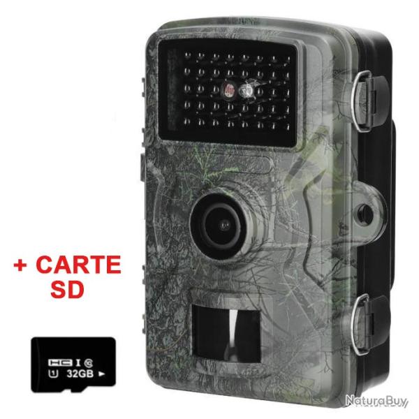 CAMRA DE CHASSE 38 LEDS - CRAN TFT INTERNE - IP66 - CARTE SD 32Go OFFERTE - LIVRAISON GRATUITE