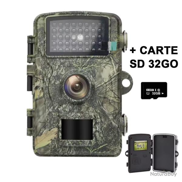 CAMRA DE CHASSE + CARTE SD 32Go OFFERTE - NORME IP66 - LIVRAISON GRATUITE