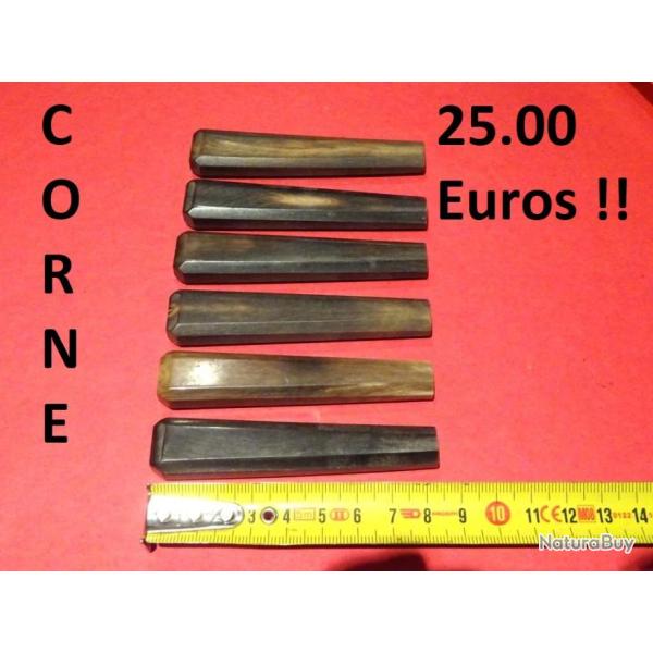 lot de 6 manches en CORNE couteaux cuill�re fourchette - VENDU PAR JEPERCUTE (D24B68)