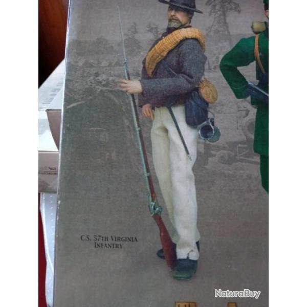 Figurine de soldat Conf�d�r� C.S. 57th Virginia Infantry Infantry