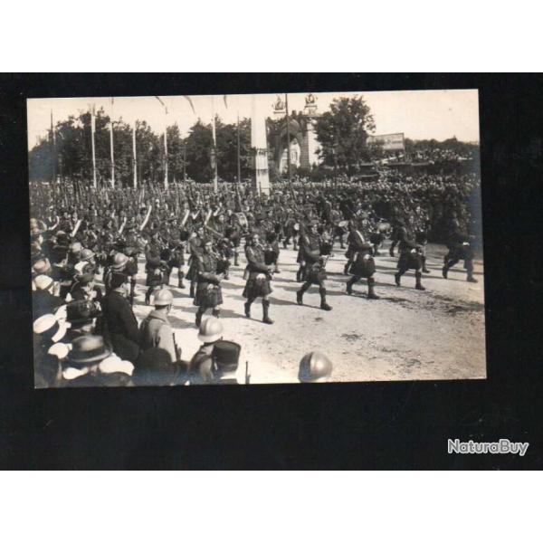 d�fil� de la victoire 14 juillet 1919 29 les �cossais carte photo les f�tes de la victoire