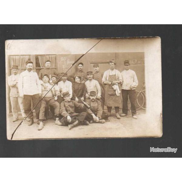 groupe de soldats non identifi�s 105e 8 aout 1914 vive la france, en treillis bourgeron