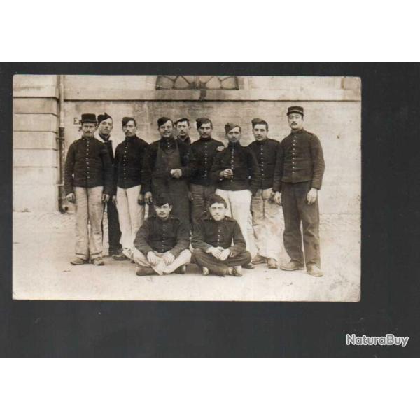 groupe de militaires ,  carte photo militaire de besan�on 1908
