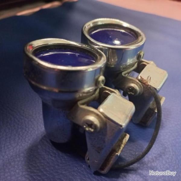 paire d'indicateur  clignotant  bleu   mod�le vintage pour moto