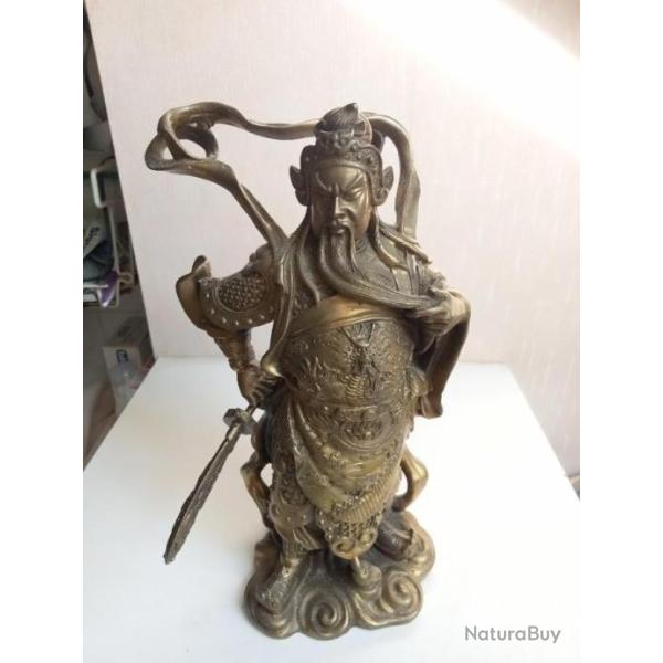 statuette XIX�me art asiatique hauteur 26 cm en bronze Statuette XIX�me Art Asiatique  Hauteur 26 Cm