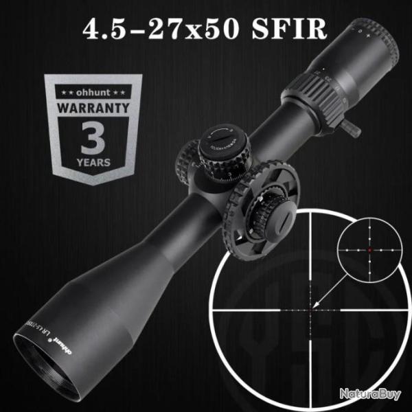 Ohhunt Lunette De Vis�e 4.5-27x50 SFIR Paiement en 3 ou 4 fois - LIVRAISON GRATUITE !!!