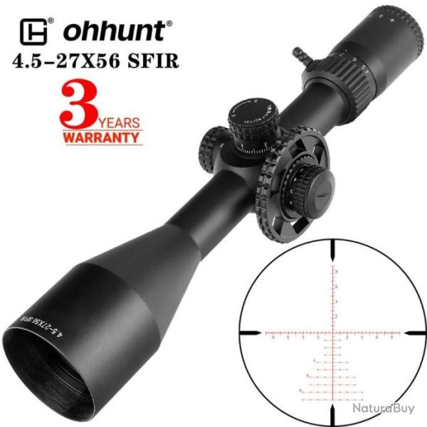 Ohhunt Lunette De Vis�e 4.5-27x56 SFIR Paiement en 3 ou 4 fois - LIVRAISON GRATUITE !!!