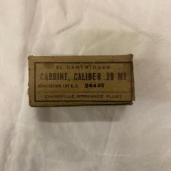 BOITE CARTOUCHE  CAL .30 USM1 1944