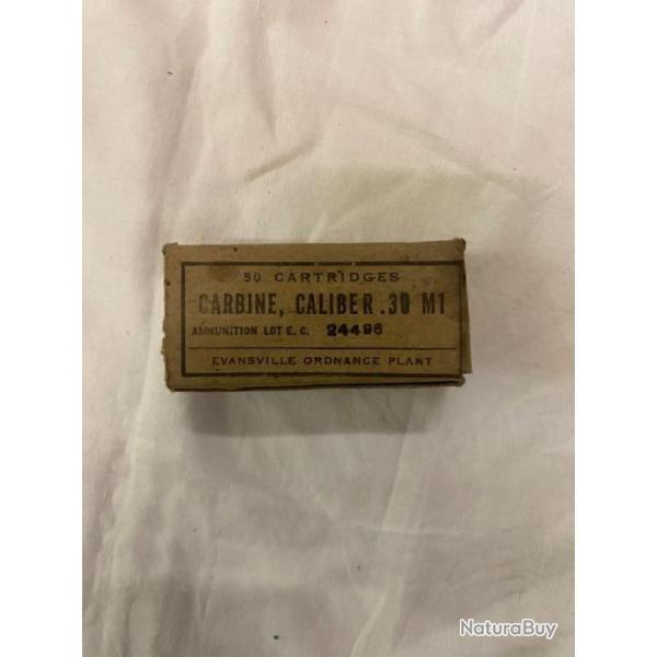 BOITE CARTOUCHE  CAL .30 USM1 1944