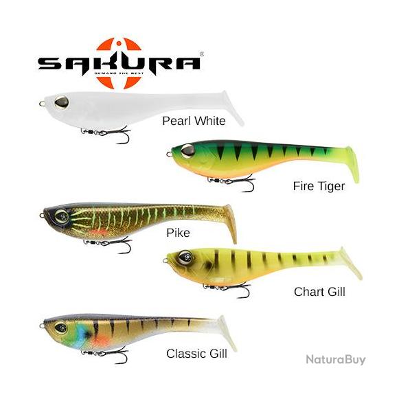 DESTOCKAGE ! Leurre Souple Sakura Dekai Swimbait 120 120mm 28g Chart Gill