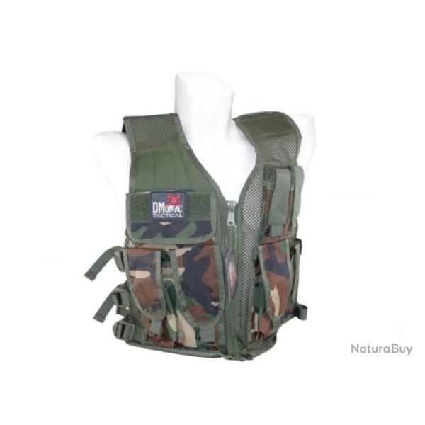 Gilet tactique recon woodland | DMoniac (0000 4707)