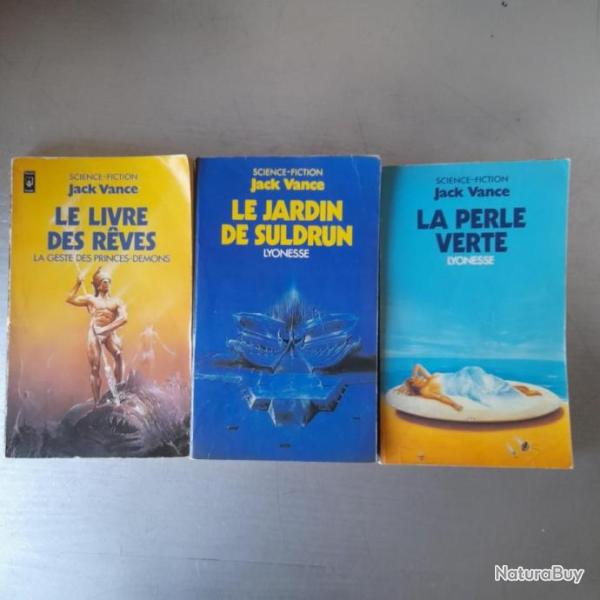 Jack Vance 3 livres de science-fiction