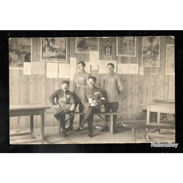 prisonniers de guerre 1914-1918 carte photo militaire non situ�e , chaton