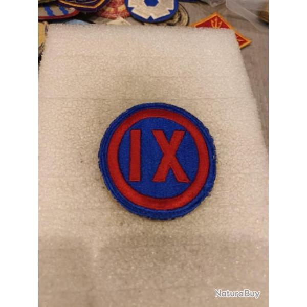 Patch arme us 9th ARMY CORPS ww2 original