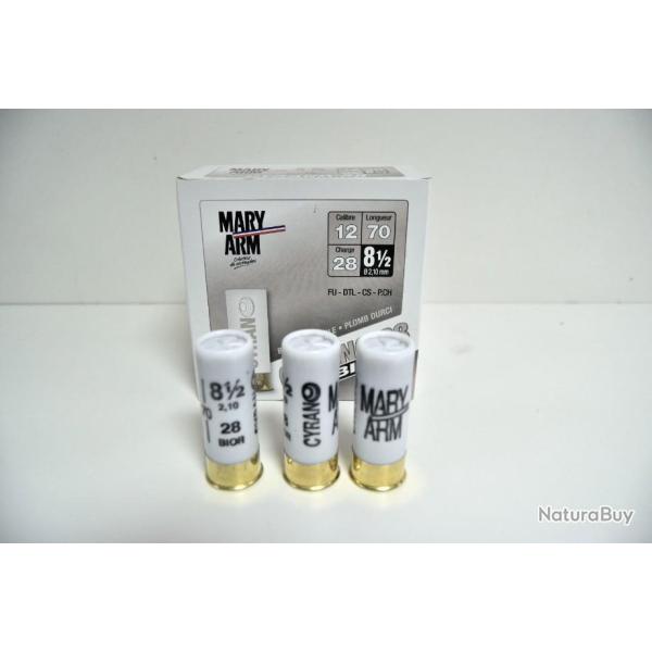 OP BALL-TRAP - Cartouches Mary Arm Cyrano 28 Bior - Cal. 12/70 x5 boites