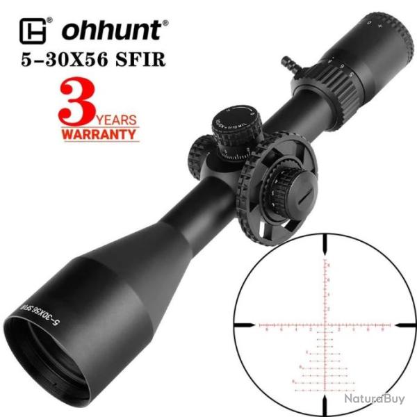 Ohhunt Lunette De Vis�e 5-30x56 SFIR Paiement en 3 ou 4 fois - LIVRAISON GRATUITE !!!