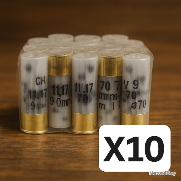 Cartouches Chevrotines Mary Arm 21 grains - Cal.12 - 250 cartouches - PROMOTION