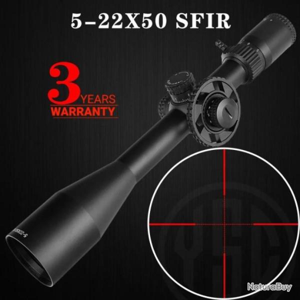 Ohhunt Lunette De Vis�e 5-22x50 SFIR Paiement en 3 ou 4 fois - LIVRAISON GRATUITE !!!