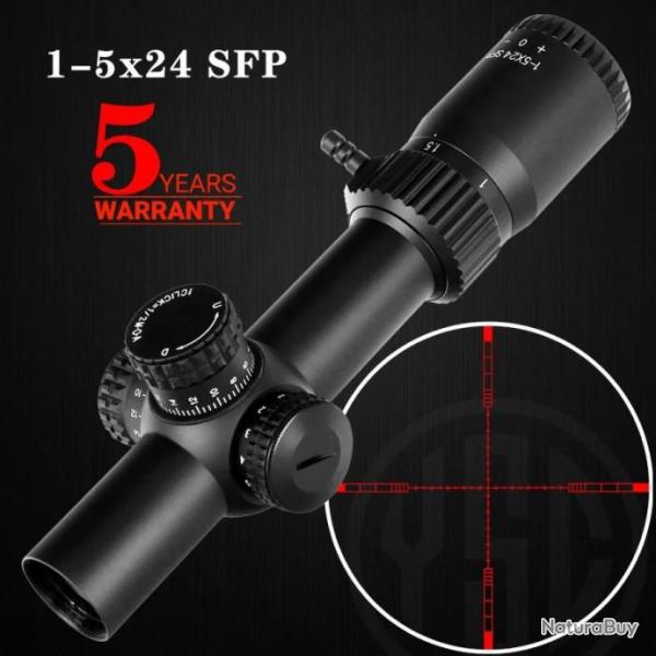 Ohhunt Lunette De Vis�e 1-5x24 SFP Paiement en 3 ou 4 fois - LIVRAISON GRATUITE !!!