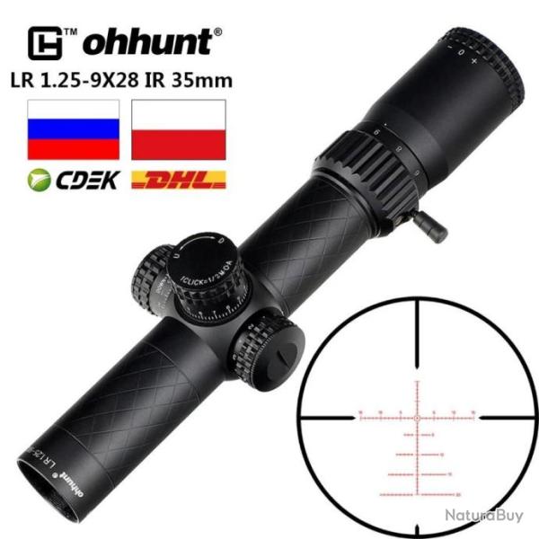 Ohhunt Lunette De Vis�e 1.25-9x28 IR Paiement en 3 ou 4 fois - LIVRAISON GRATUITE !!!