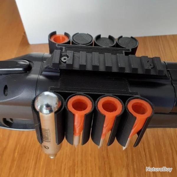 Porte munitions HDS68 + Rail picatinny 21mmx100mm