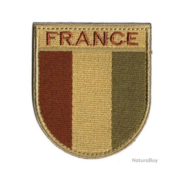 Ecusson/patch - France - Beige/TAN n�1 - velcro - Livraison gratuite