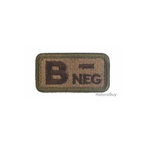 Patch B- Groupe sanguin B- Beige velcro - Livraison gratuite