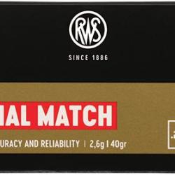 CARTOUCHES RWS SPECIAL MATCH CAL 22LR 40GR X50