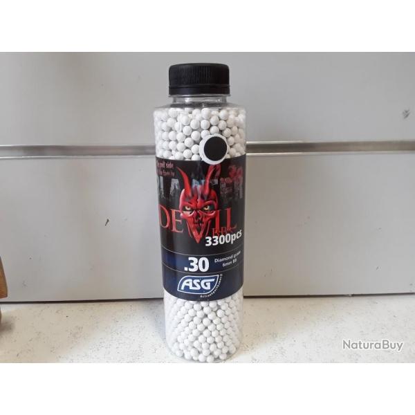 10310 BOUTEILLE DE 3300 BILLES 0.30G ASG DEVIL'S CAL6MM NEUF