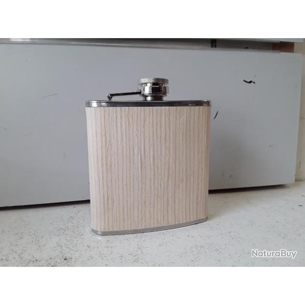 10316 FLASQUE INOX GAINE HETRE 180ML NEUF