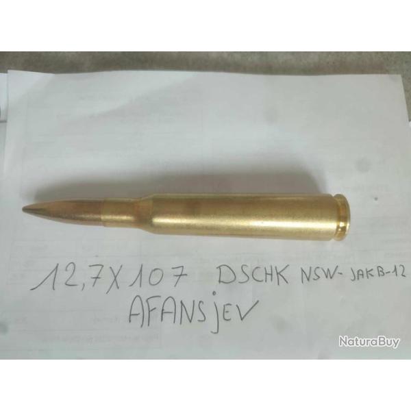 Vend rare cartouches russe 12.7 x107 neutraliser CAT D