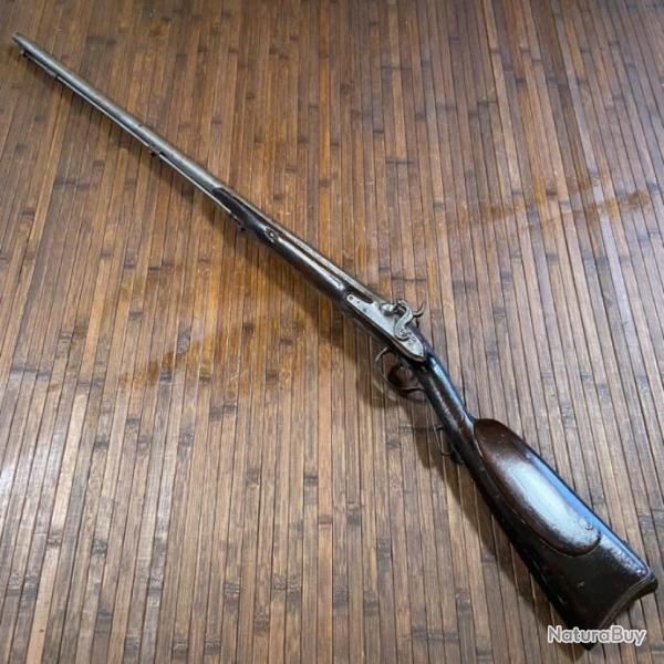 BEAU FUSIL DE CHASSE JUXTAPOS�S SILEX PASS� EN PERCUSSIONS