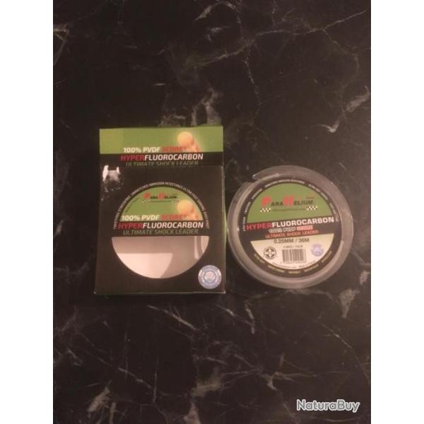Fil HYPER FLUOROCARBON 100% PVDF 3 CORE 36M/ diam�tre 0.25mm/ 4.8 kg