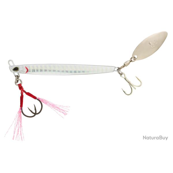 Jig M�tallique Daiwa Samura� Spin Jig 50g 50g Zebra Glow