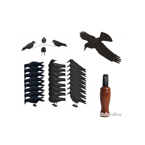 Pack GOLD 24 appelants, appeau, EVA et man�ge � corbeaux