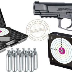 Pack pistolet &agrave; plomb CO2 4,5 mm BB ASG BERSA Thunder 9 Pro (2,6 joules)